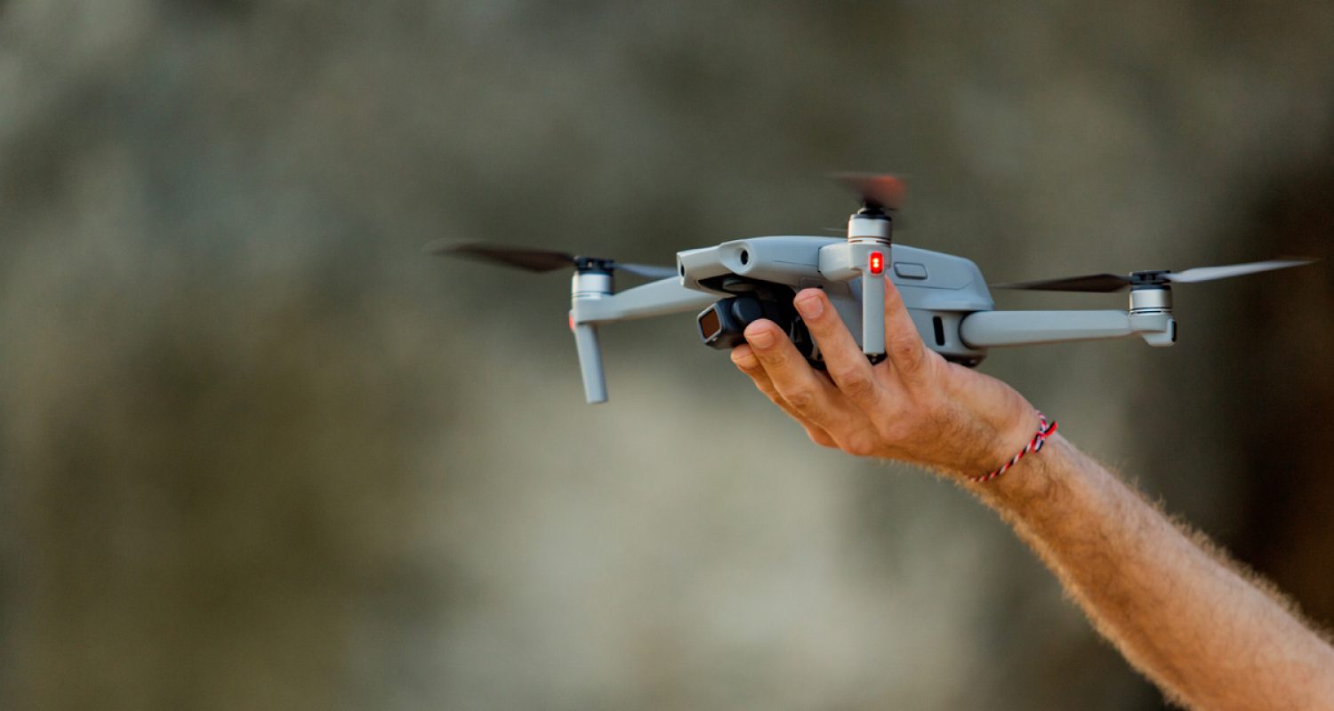 drone takes off from hand. natural background drone takes off from hand. natural background. high quality photo
